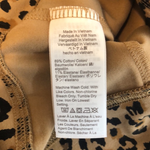 J.Crew Cropped Everyday Leggings Size S Gold Leopard Brown Black Item #AL017 - Picture 9 of 10